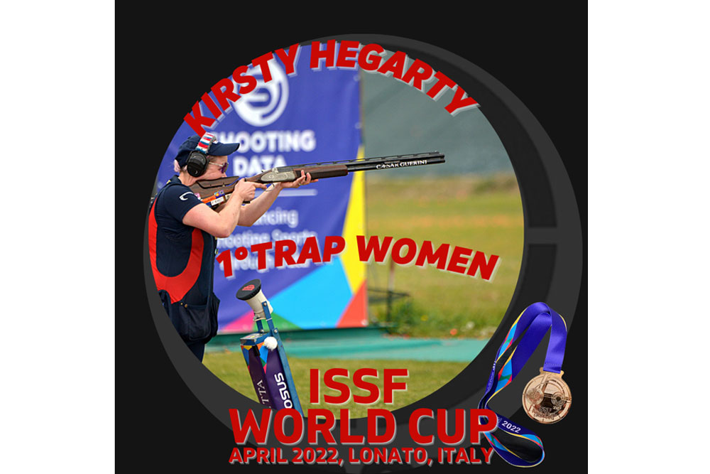 Kirsty Hegarty won gold in Trap women!